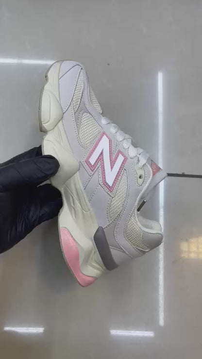 New Balance 9060 white and pink