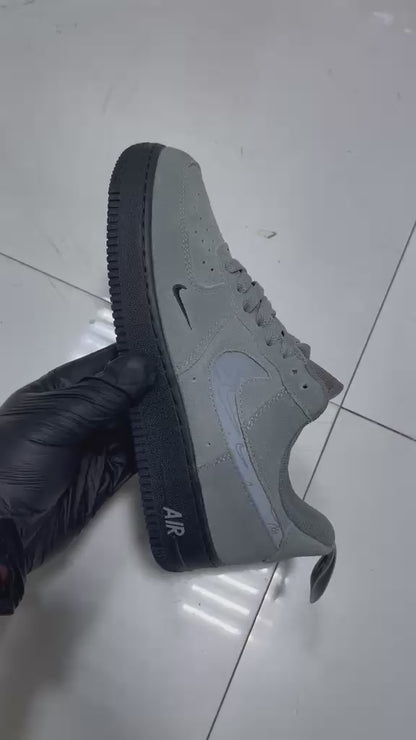 Nike Air Force 1 '07 LV8 Reflective Swoosh  Cool Grey
