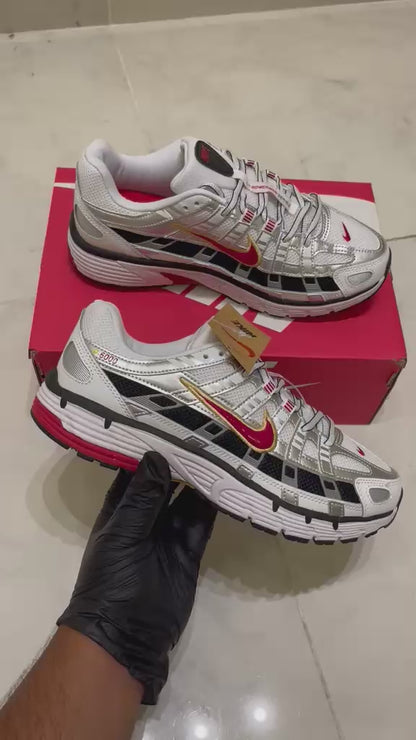Nike P-6000 "Platinum Varsity Red"